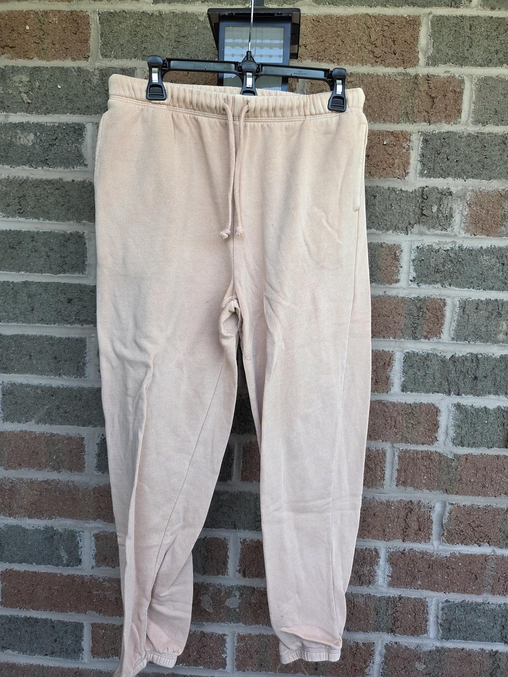 H&M Jogger Sweatpants in Light Peach